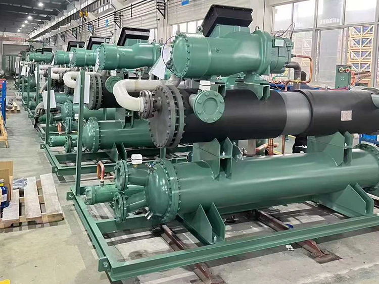 Water-Cooled Screw Compressor Unit - Complete Assembly